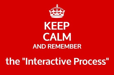 keep calm and remember the interactive process