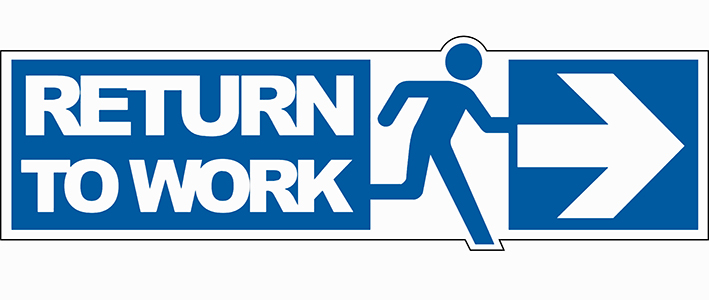 decoration image showing a "return to work" graphic