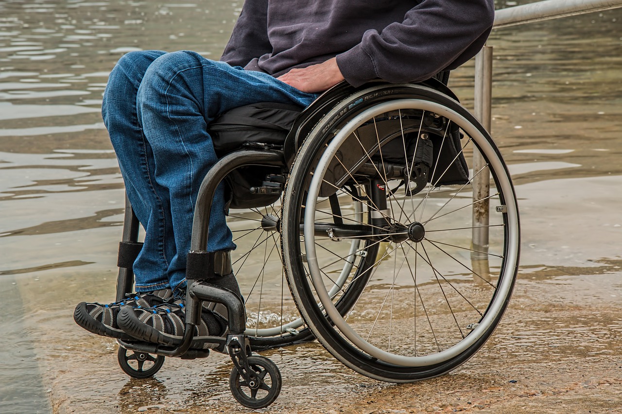 decoration image: person in wheel chair